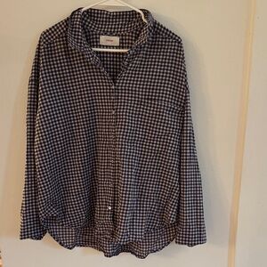 XIRENA plaid shirt button up L